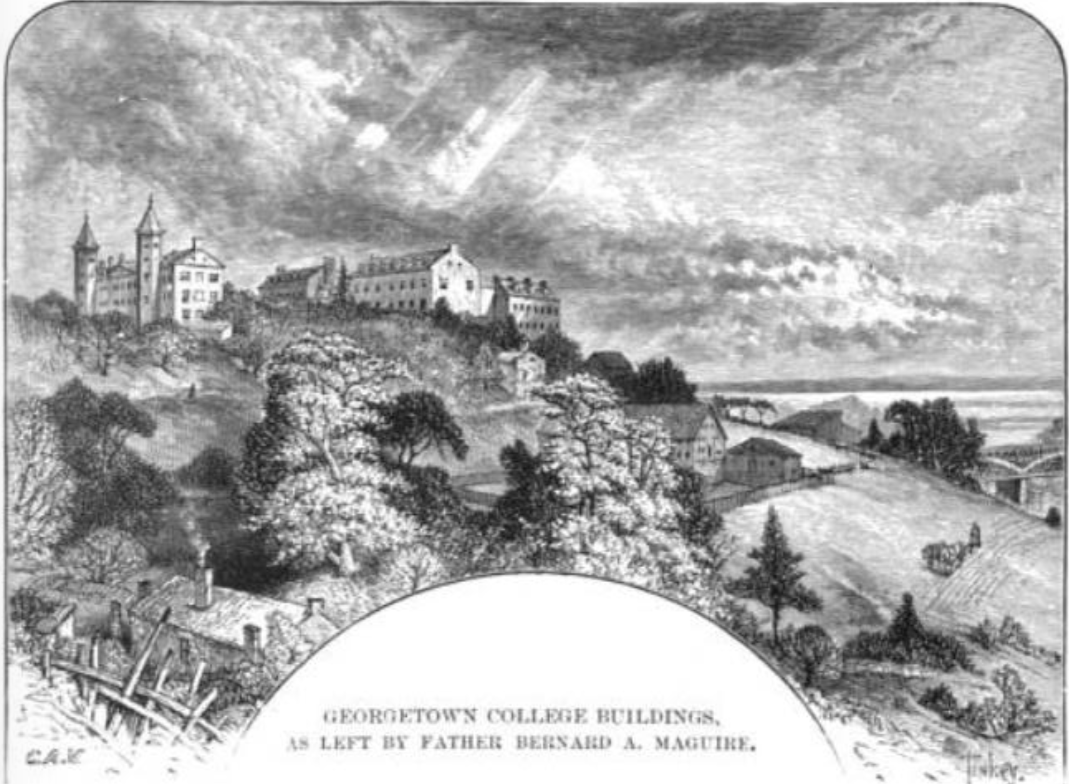 Georgetown University campus in 1858, at the end of Bernard A. …