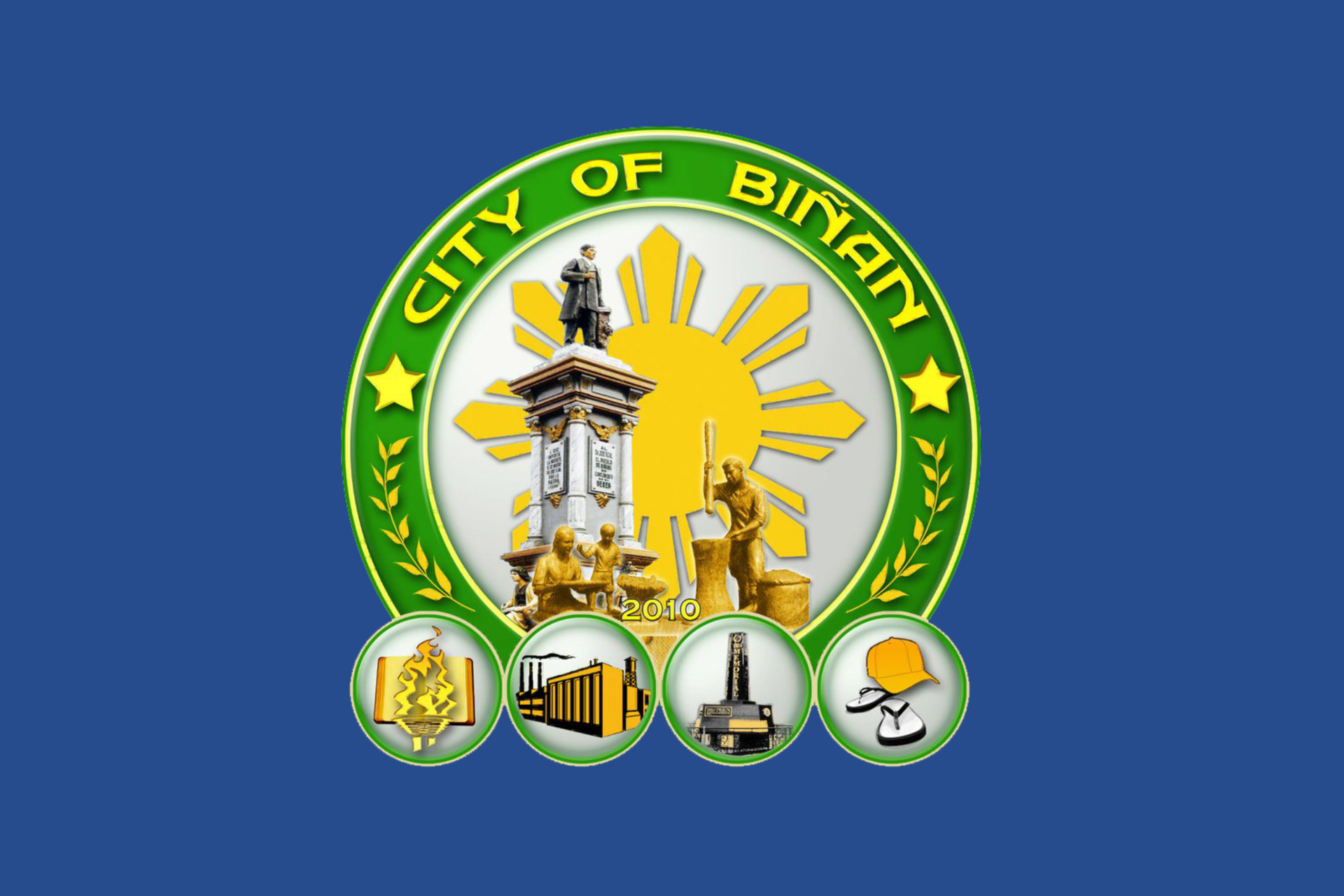 Flag of Biñan, Laguna