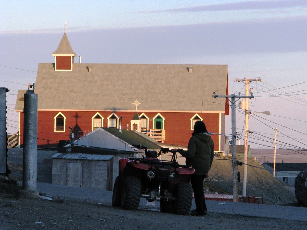 Church in Kangirsuk, Nunavik, Northern Quebec.
