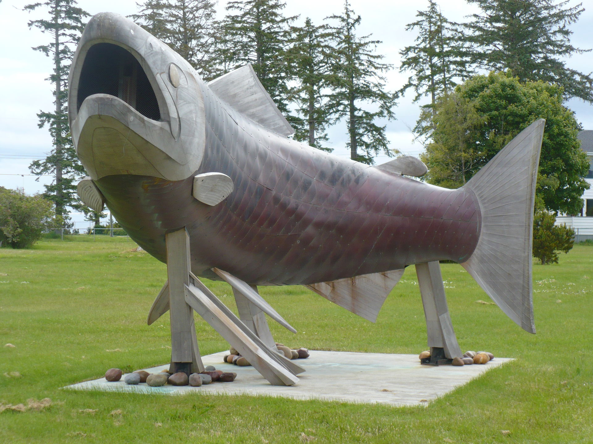 "Spirit of Sandspit" by Lon Sharp, erected Aug 30, 2002 outside…