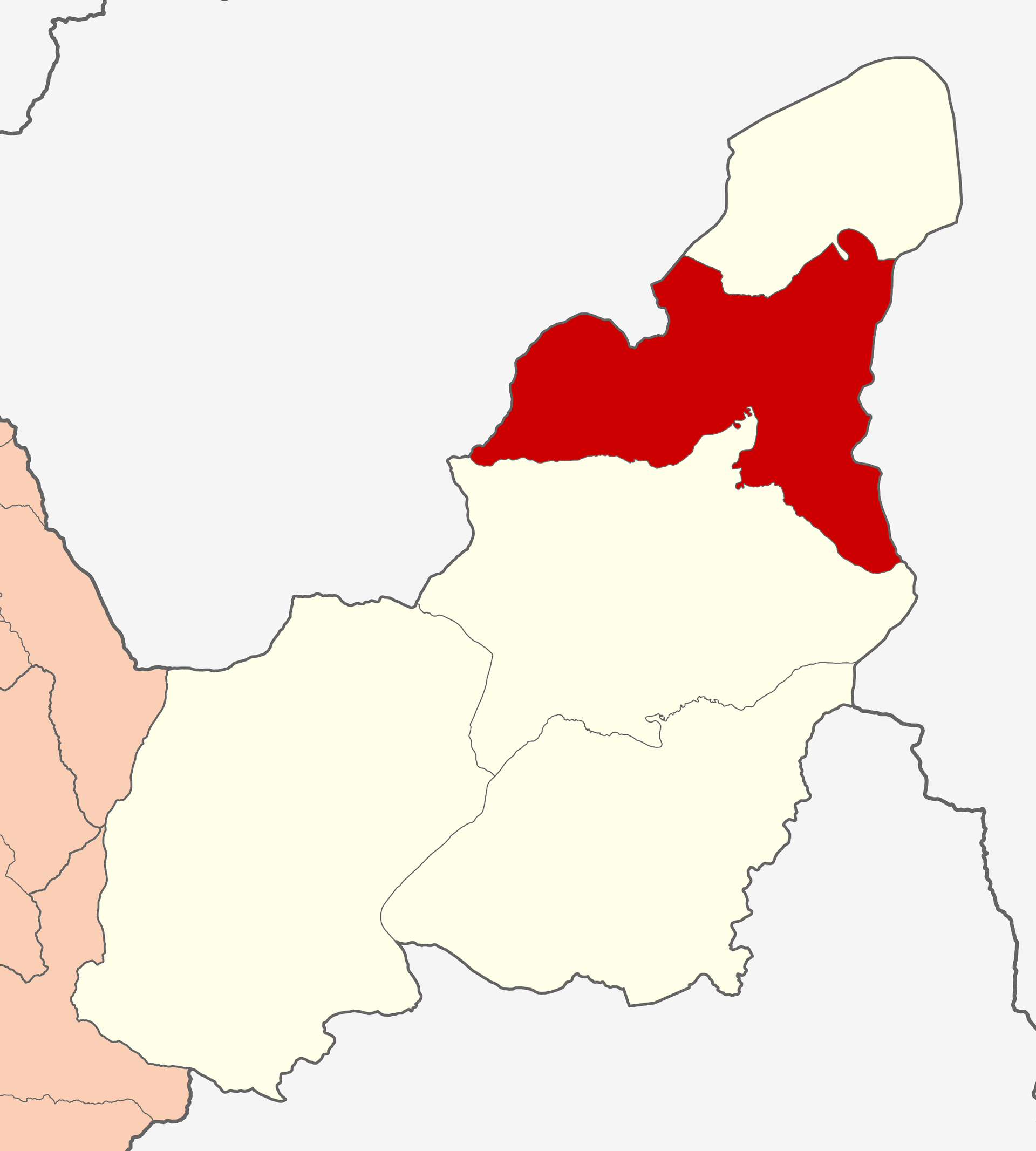 Área del distrito de Tournavista.
