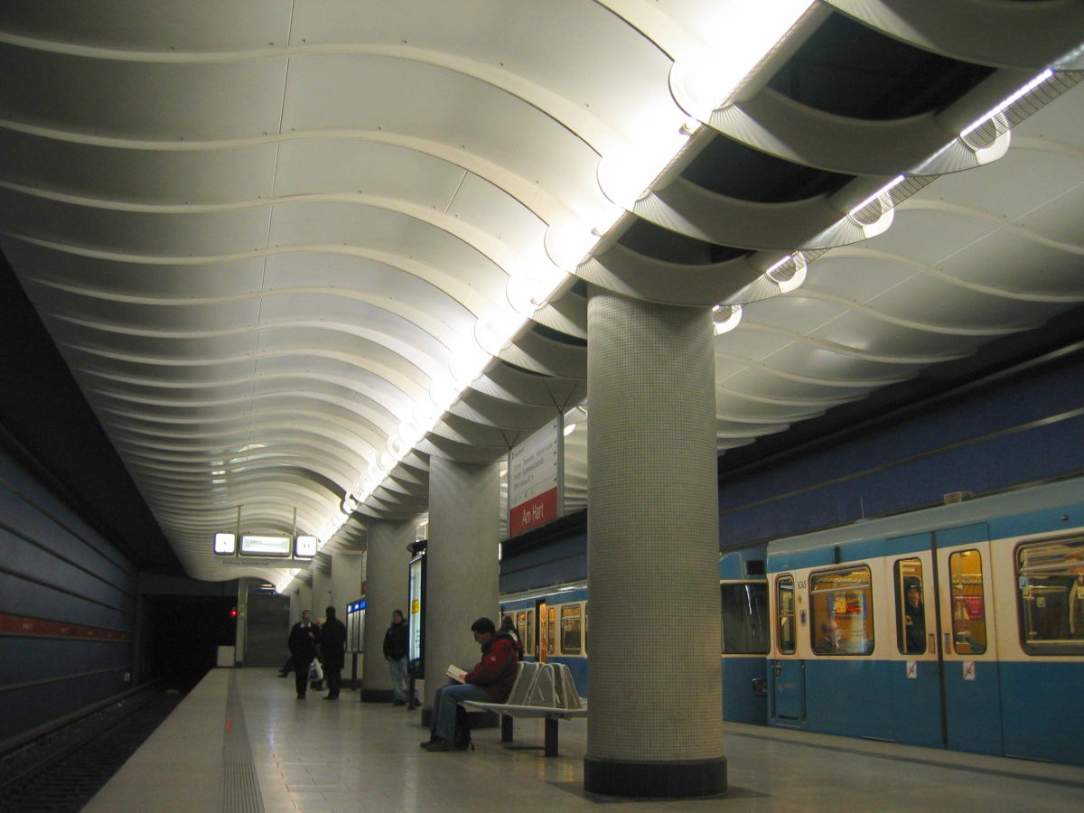 Munich subway station Am Hart