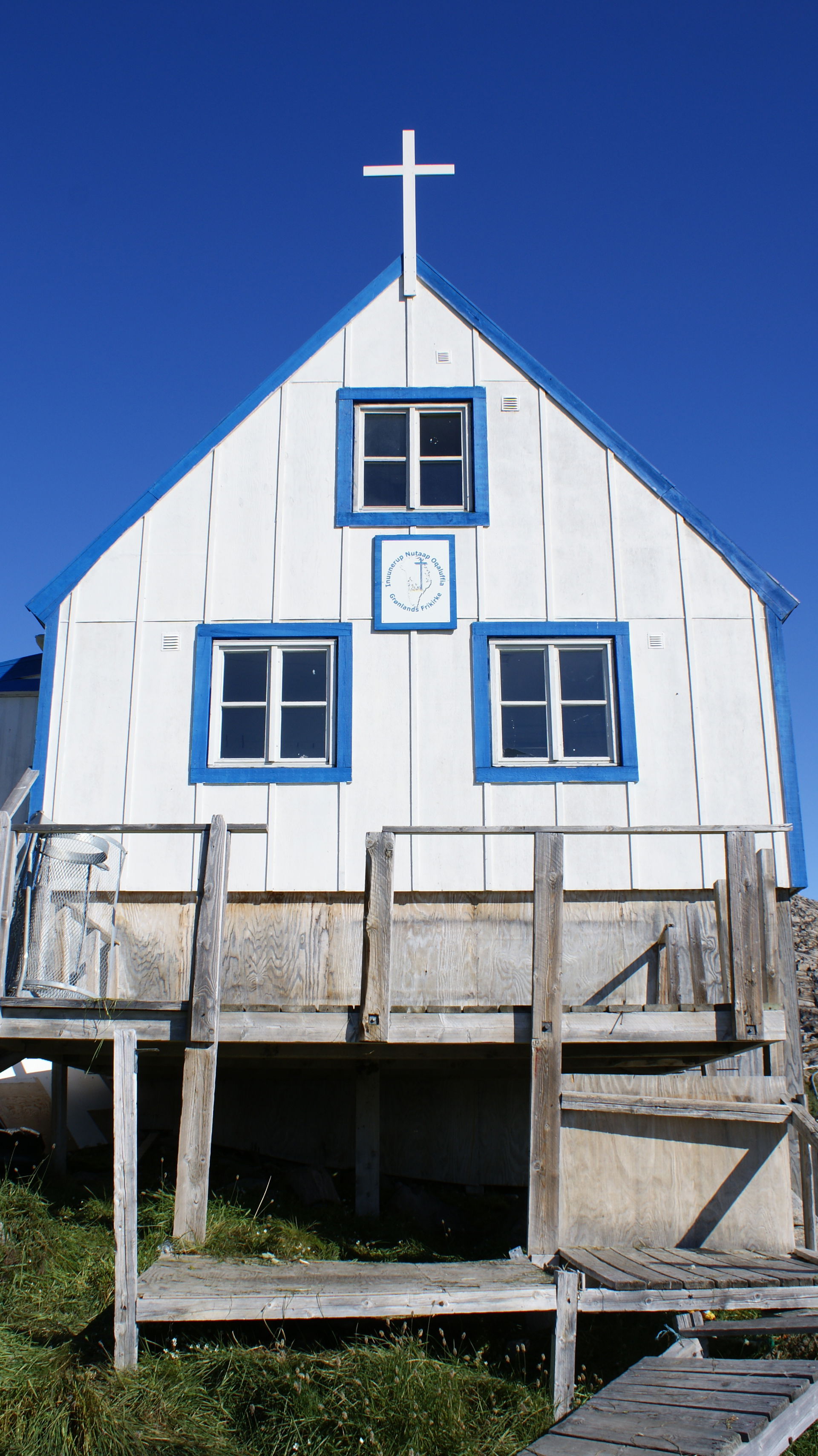 Inuunerup Nutaap Oqaluffia (Grønlands Frikirke) in Kullorsuaq, …
