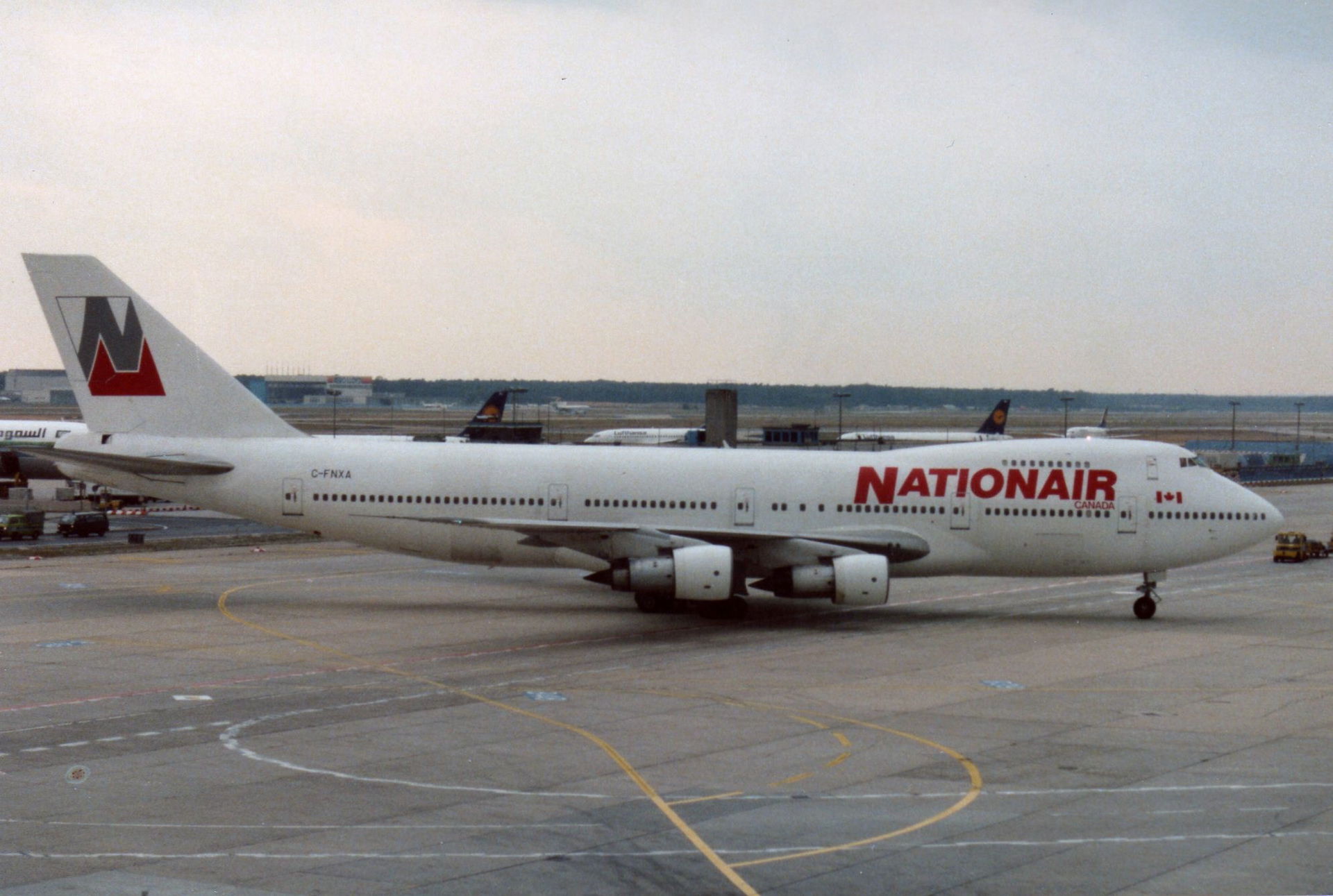 FRANKFURT 17 AUG 1992 NATIONAIR BOEING 747 C-FNXA