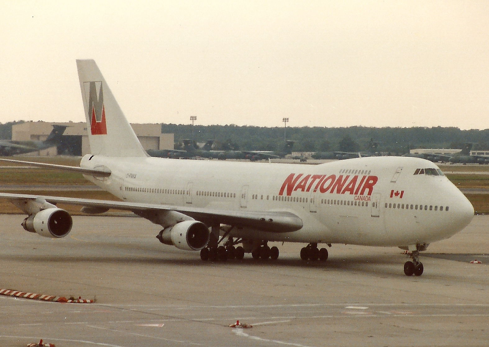 FRANKFURT AUG 1992 NATIONAIR CANADA BOEING 747 C-FNXA