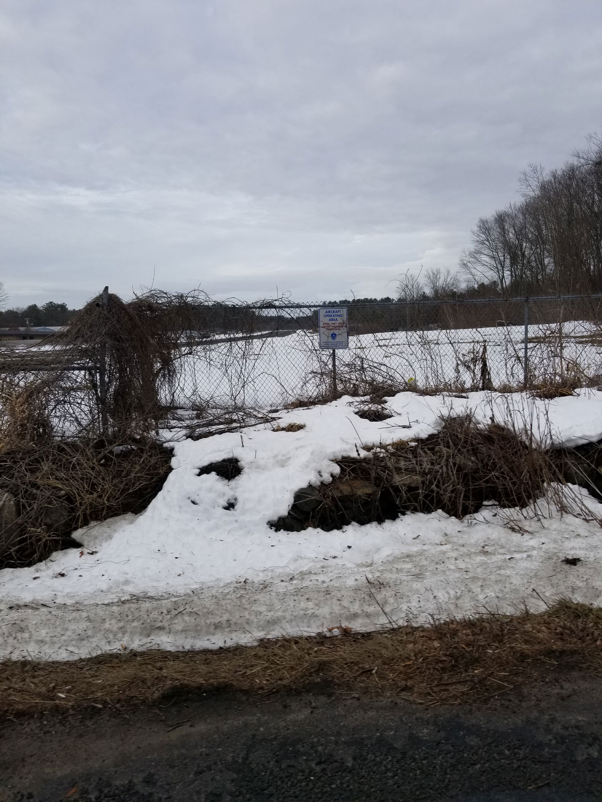 Hopedale Industrial Park Airport runway in Hopedale Massachuset…