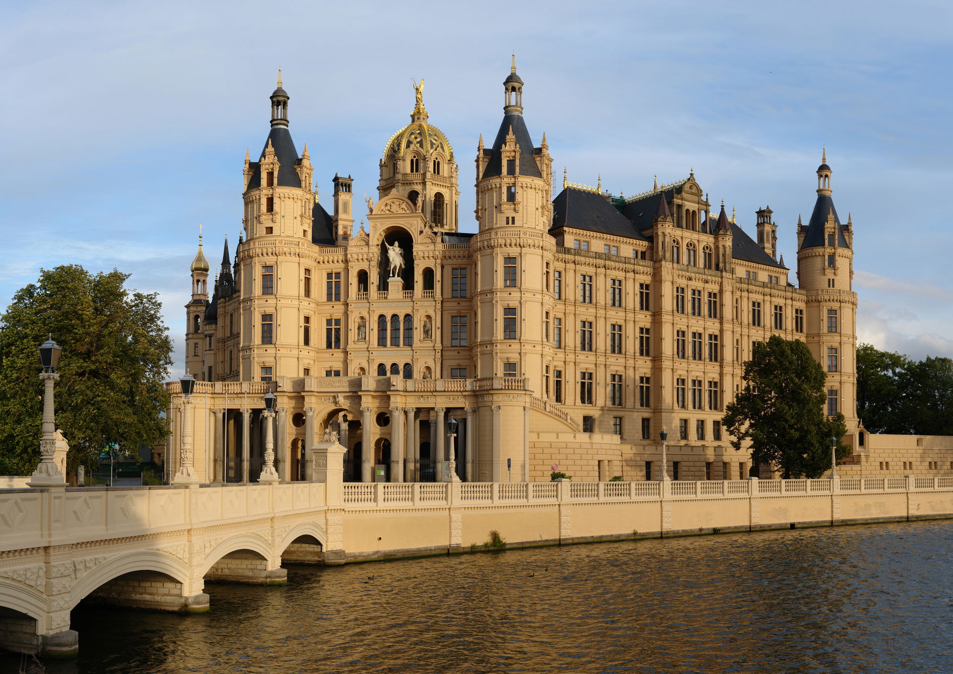 front aspect of Schwerin Castle, Germany