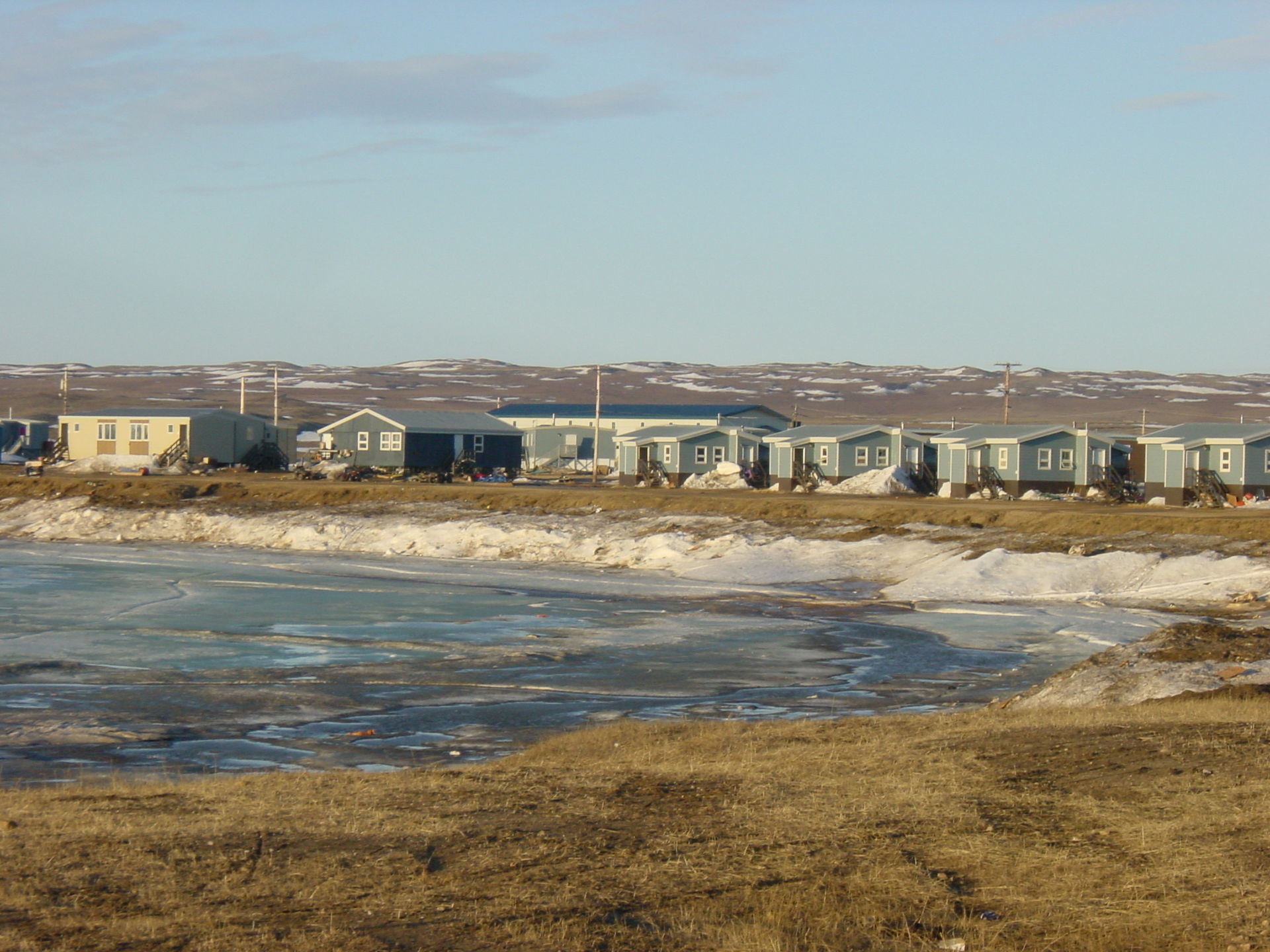 The town of Paulatuk in May.