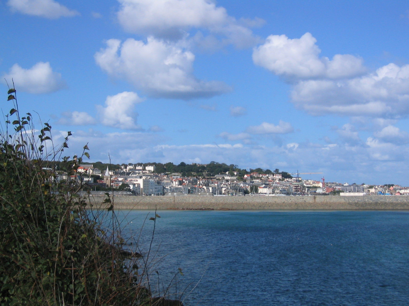 A view of St Peter Port, Guernsey from the south. Photo taken b…