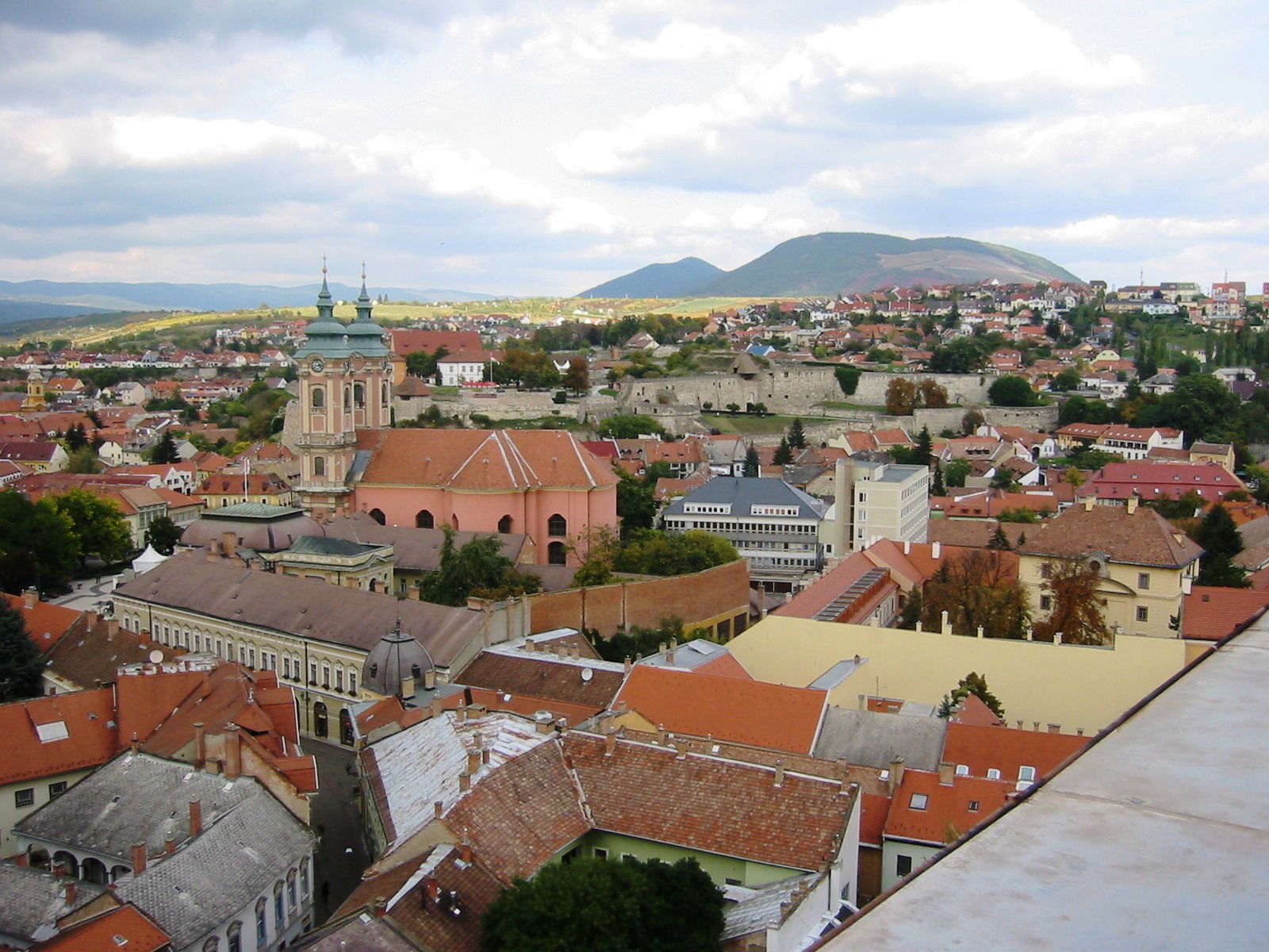 Eger, seen from Lyceum roof