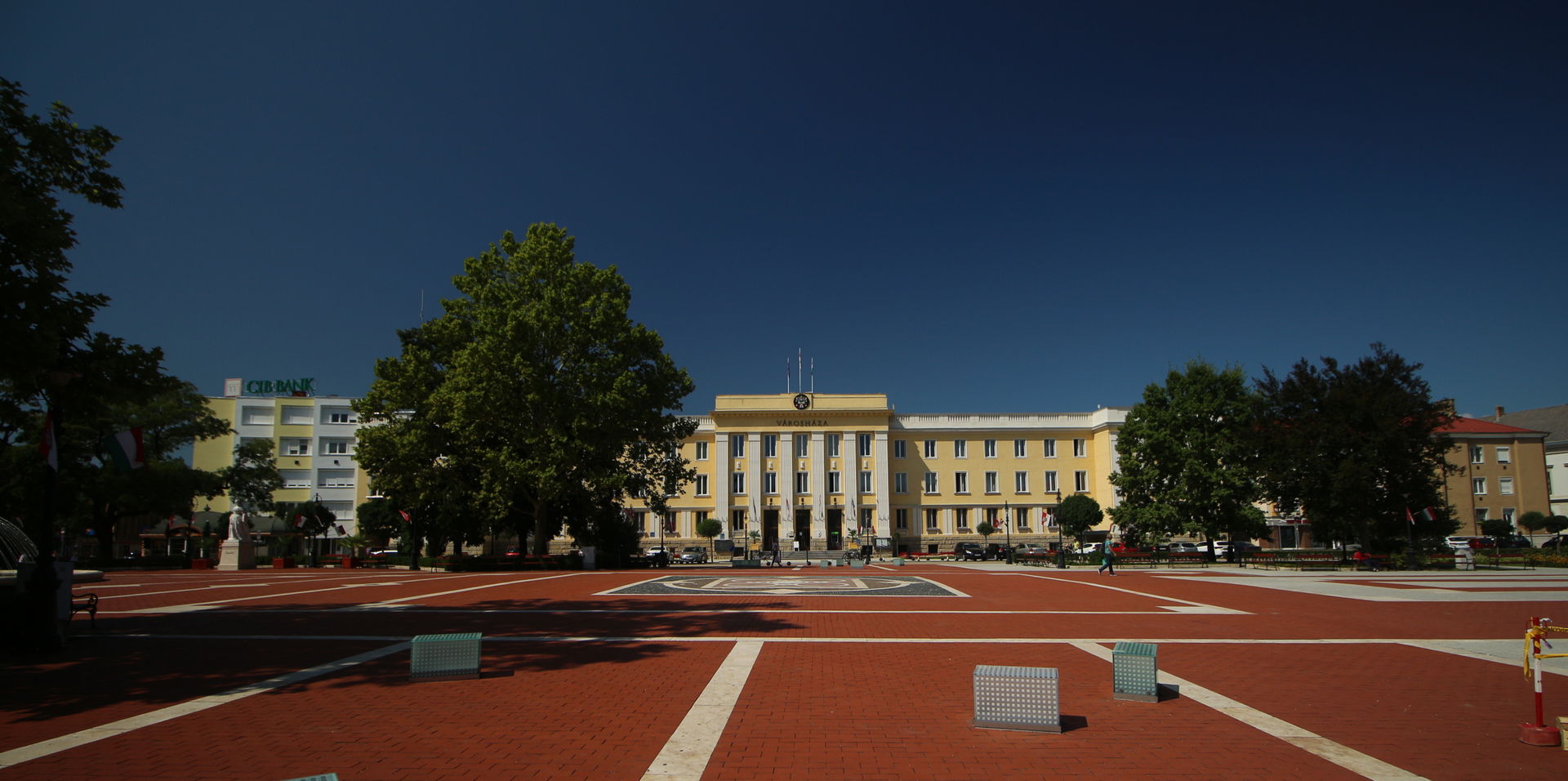 Nagykanizsa (Velká Kanyže) náměstí císařovny Alžběty v centru m…