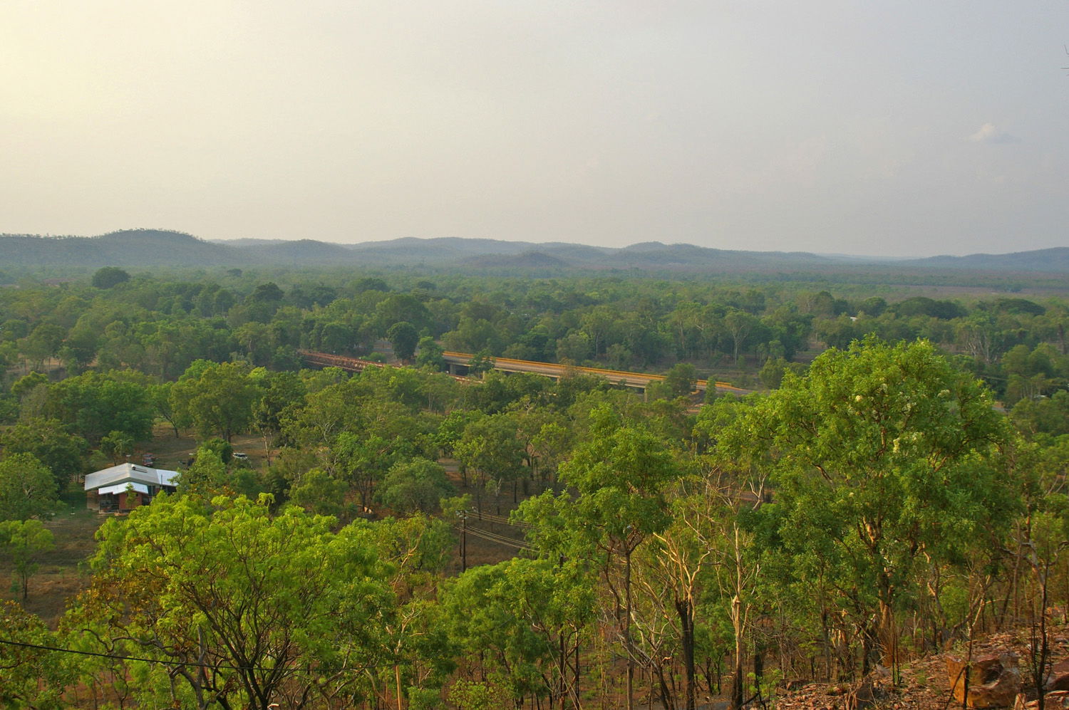 Overlooking over the township of Adelaide River as well as the …