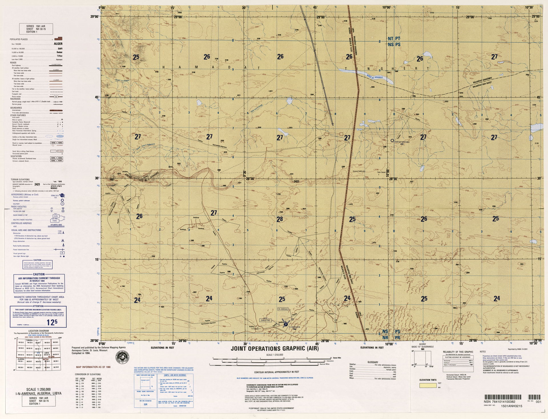 NH 32-15 I-N-Amenas, Algeria; Libya (11MB) [JPEG] - Algeria, Mo…