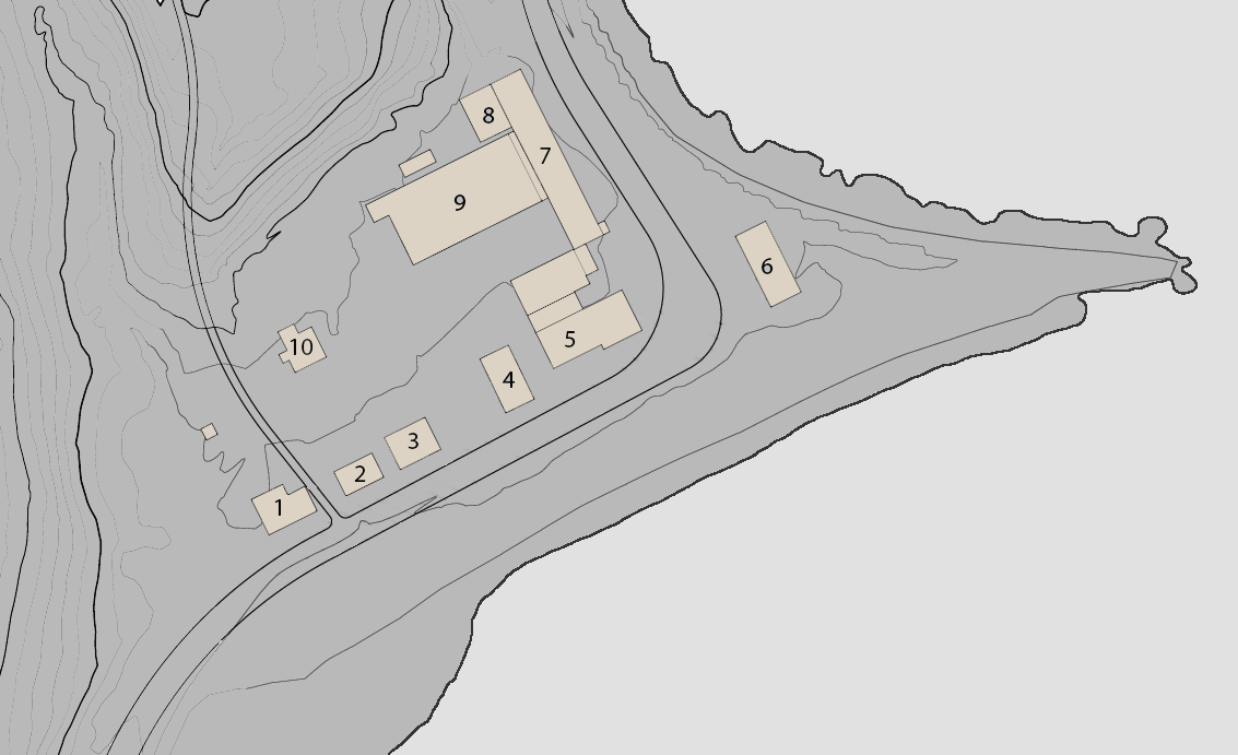 The houses on Borðeyri