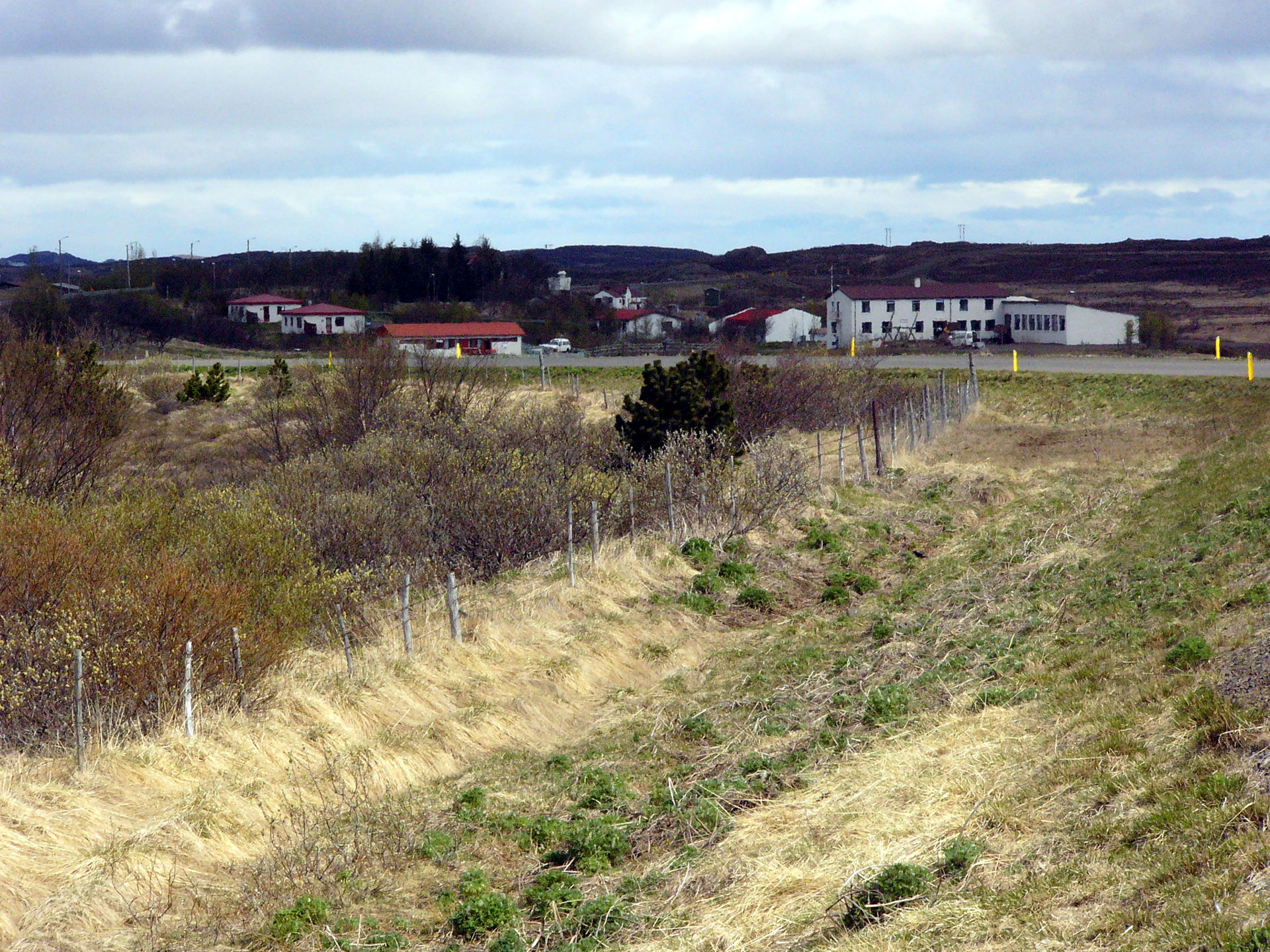 Hamlet Eiðar in Iceland, a school hamlet.