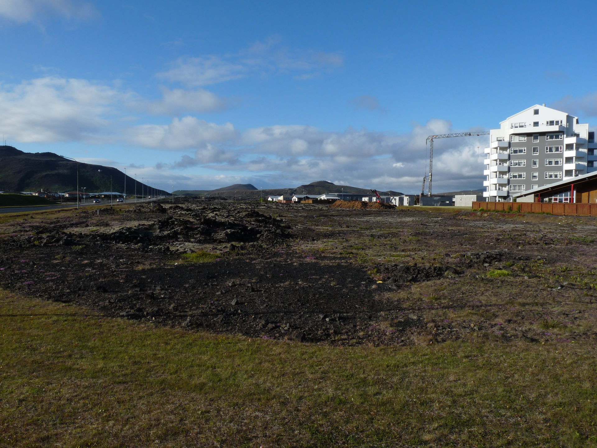 Nog redelijk recente lavavelden in Grindavik