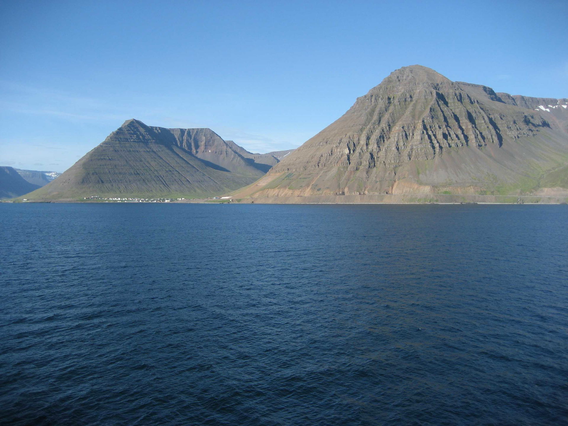 Coastline on the way to Isafjordur, Iceland.