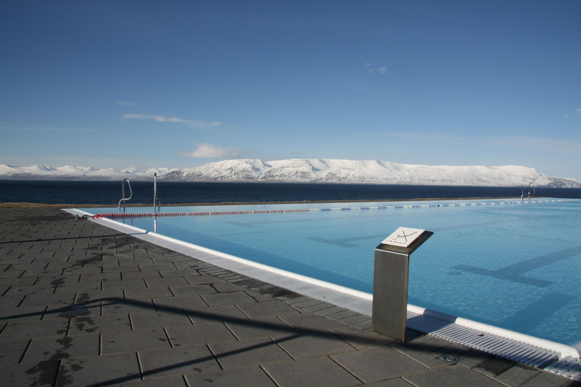 Swimming pool in Hofsós, N Iceland.