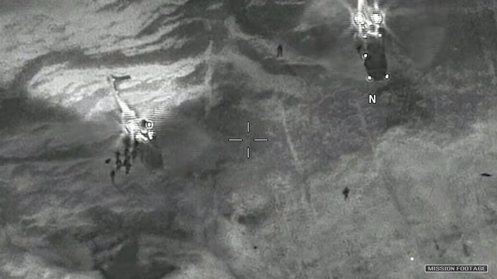 French Commandos and Nigeriens secure the landing site, allowin…
