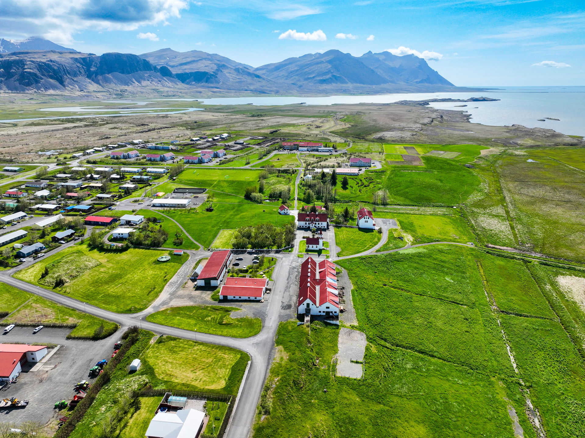 Hvanneyri village, the home of the Agricultural University of I…