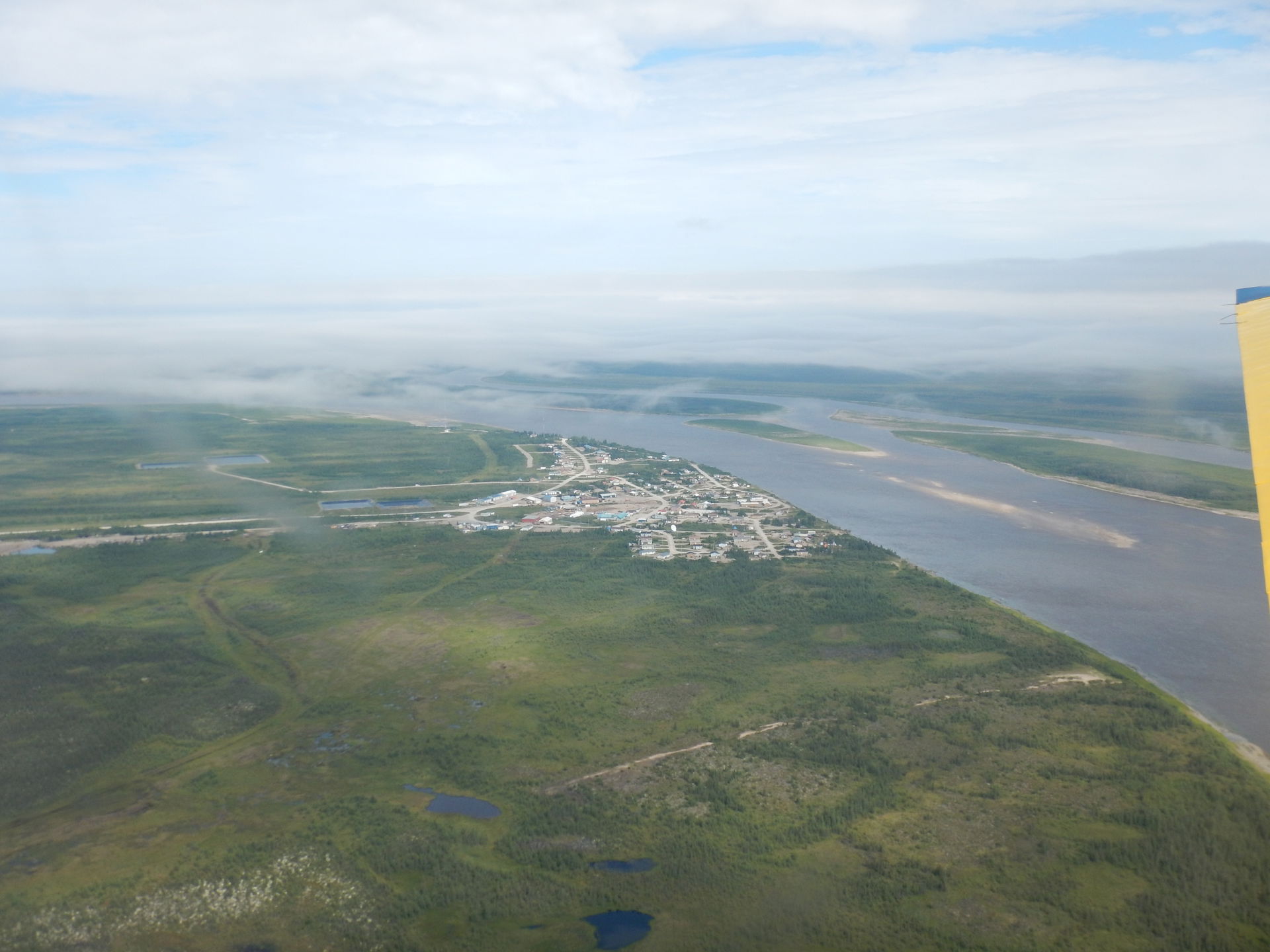 Aerial photo of Fort Severn taken on August 9 2015