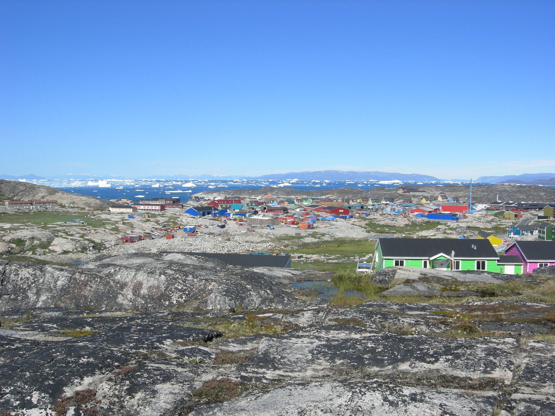 The Disko Bay as seen from Ilulissat