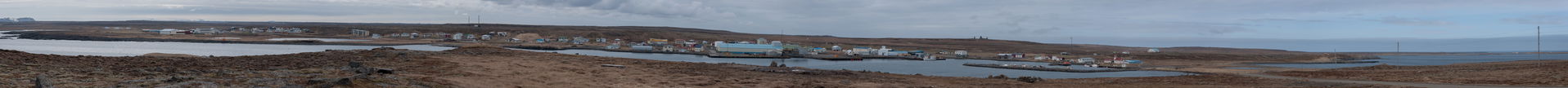 Iceland, Panorama of Raufarhöfn