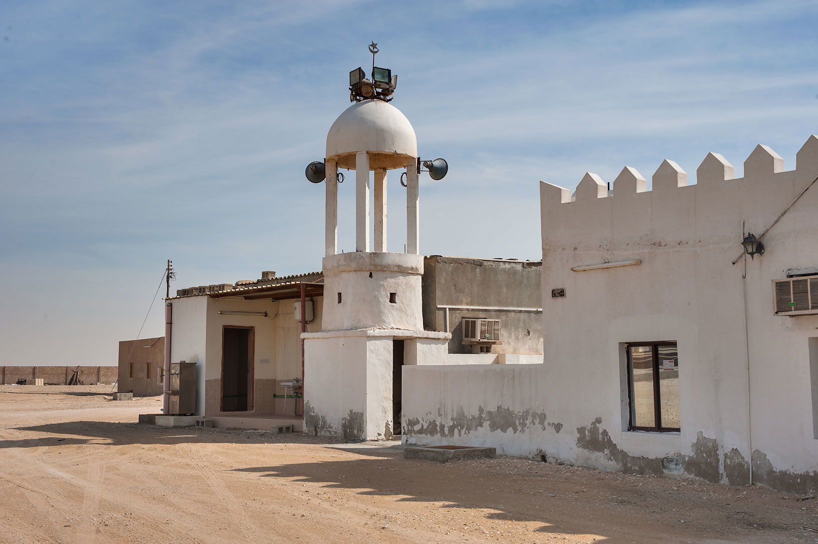 Small minaret of a mosque in Abu Sidrah village, Al-Shahaniya M…