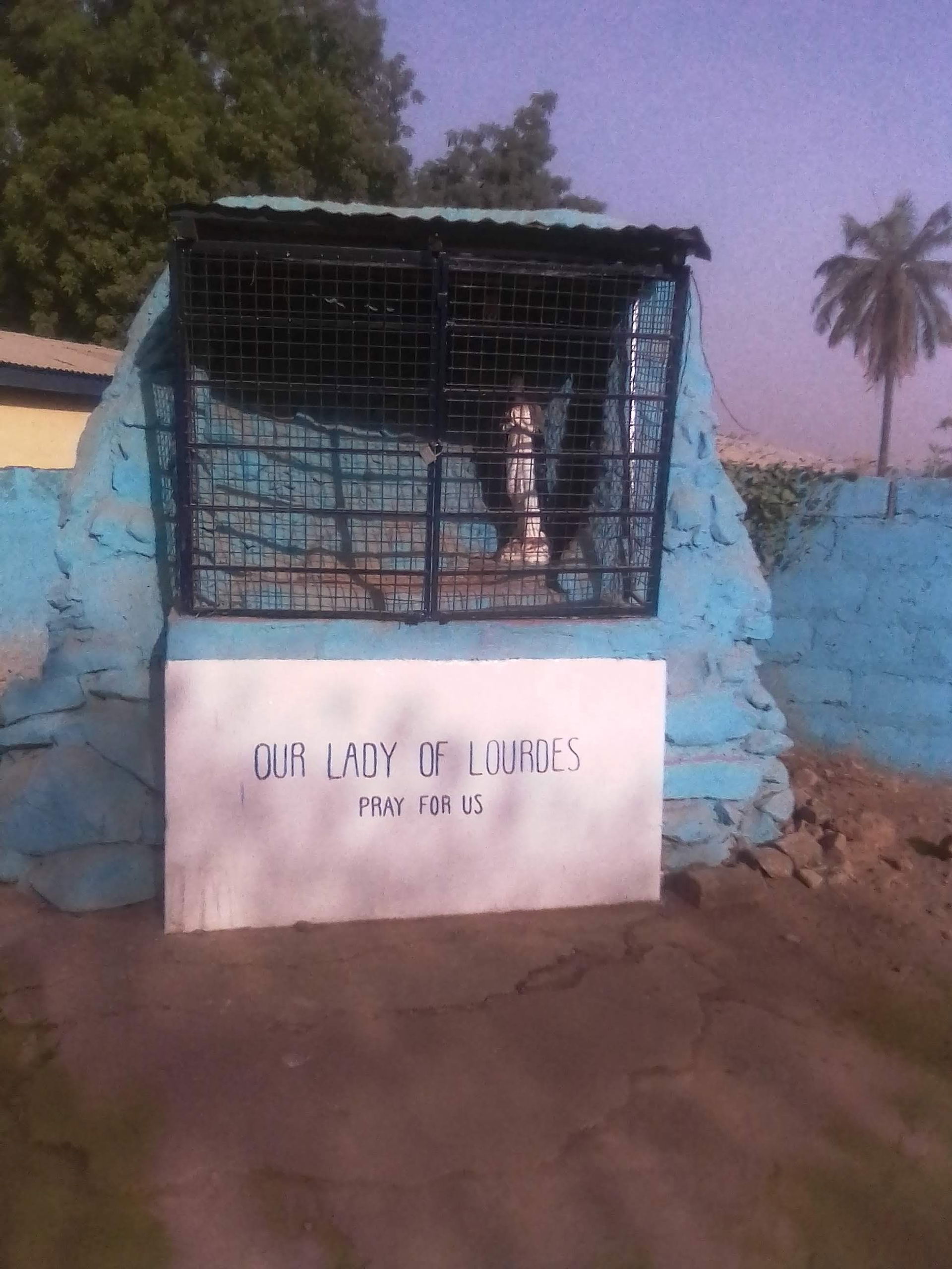 A tomb at the oldest church in Yendi
