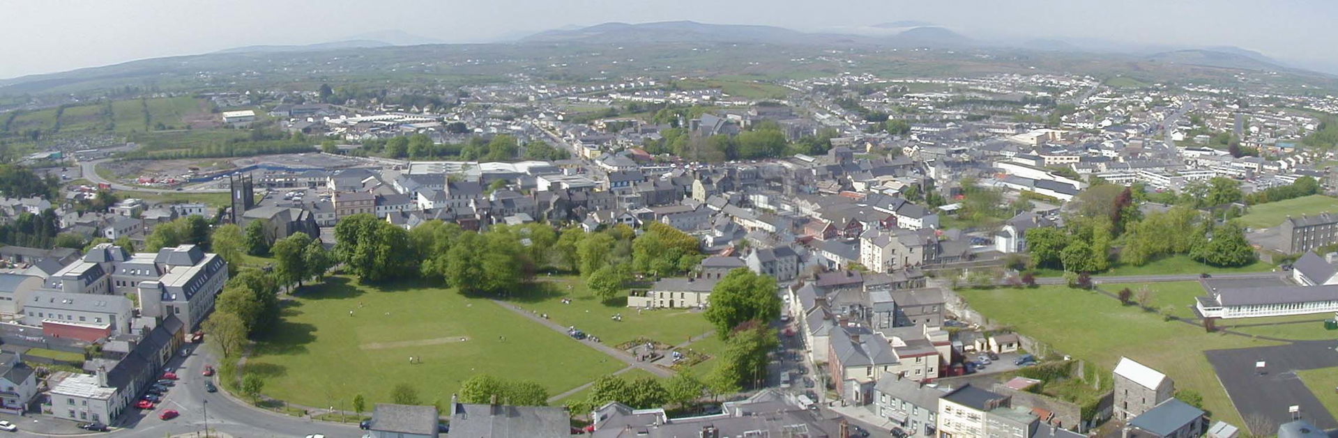 Castlebar large view from above