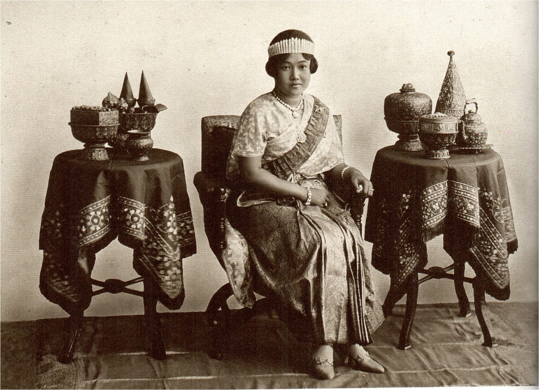 During the coronation of King Rama VII in 1925, Queen Rambhai B…