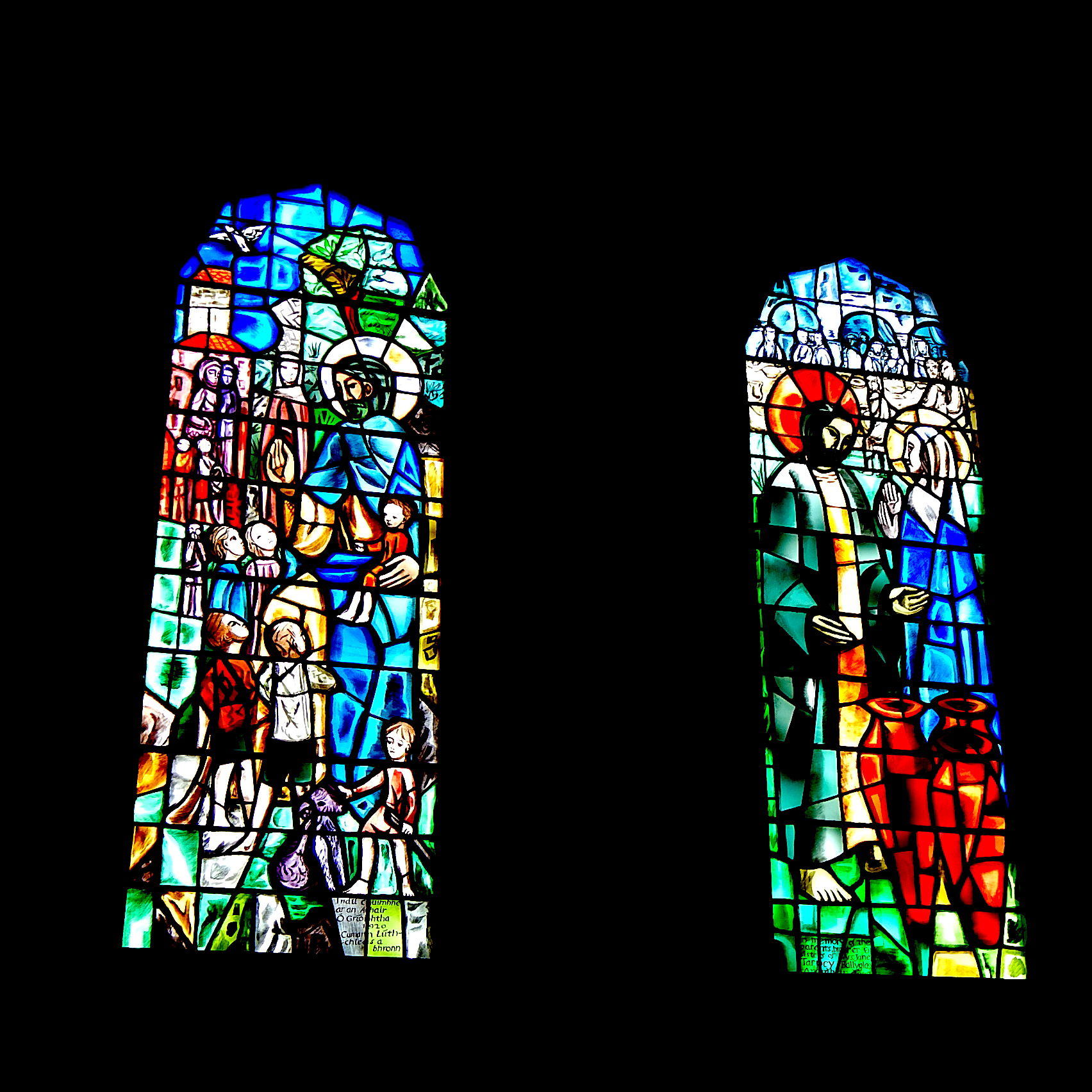 Galway City - Galway Cathedral Interior - Stained Glass Windows