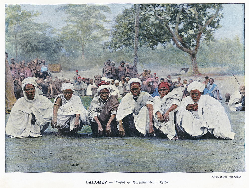 Groupe de musulmans à Ketou - Dahomey vers 1890