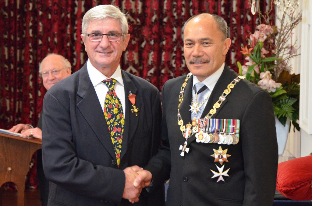 Dr Frank Boffa, of Waikenae, received the Insignia of an Office…