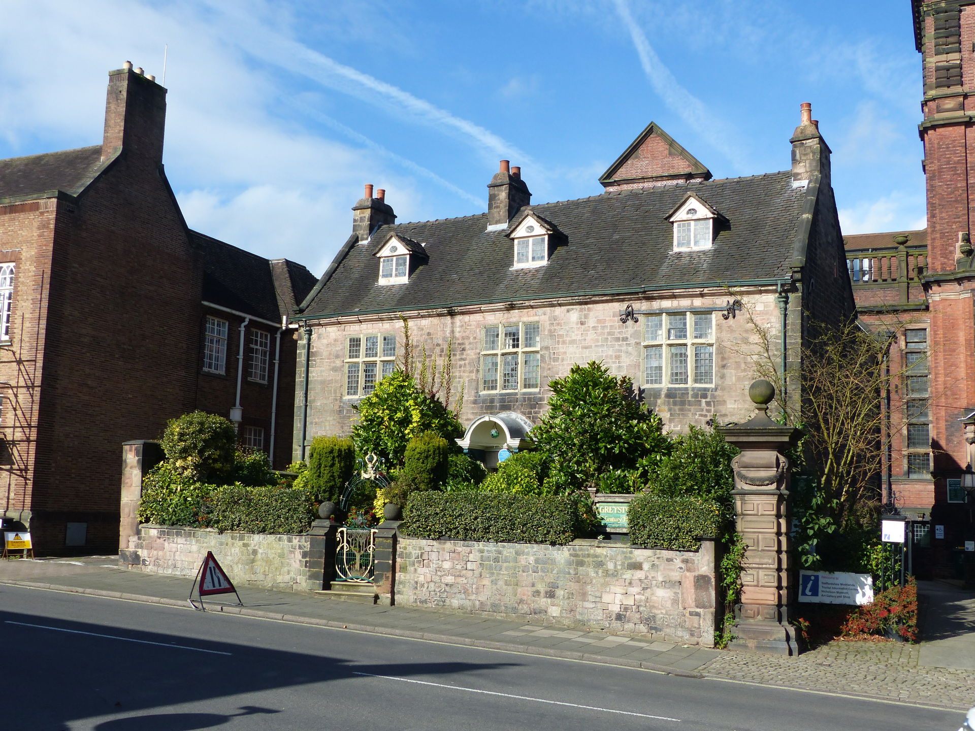 Greystones, Leek: Grade II* listed house and Grade II listed ga…