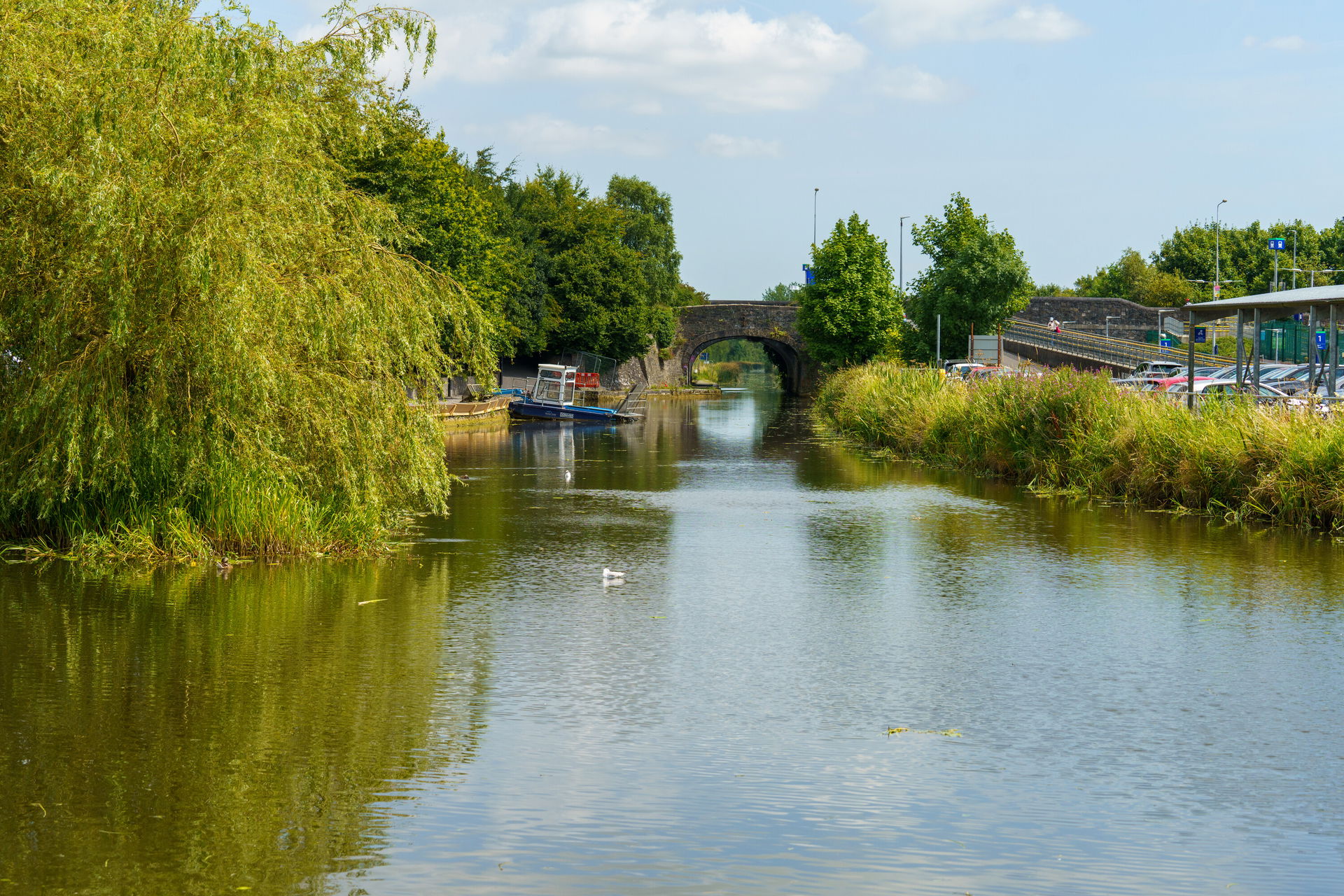 Canals near Maynooth Train Station in Maynooth, Ireland in 2024