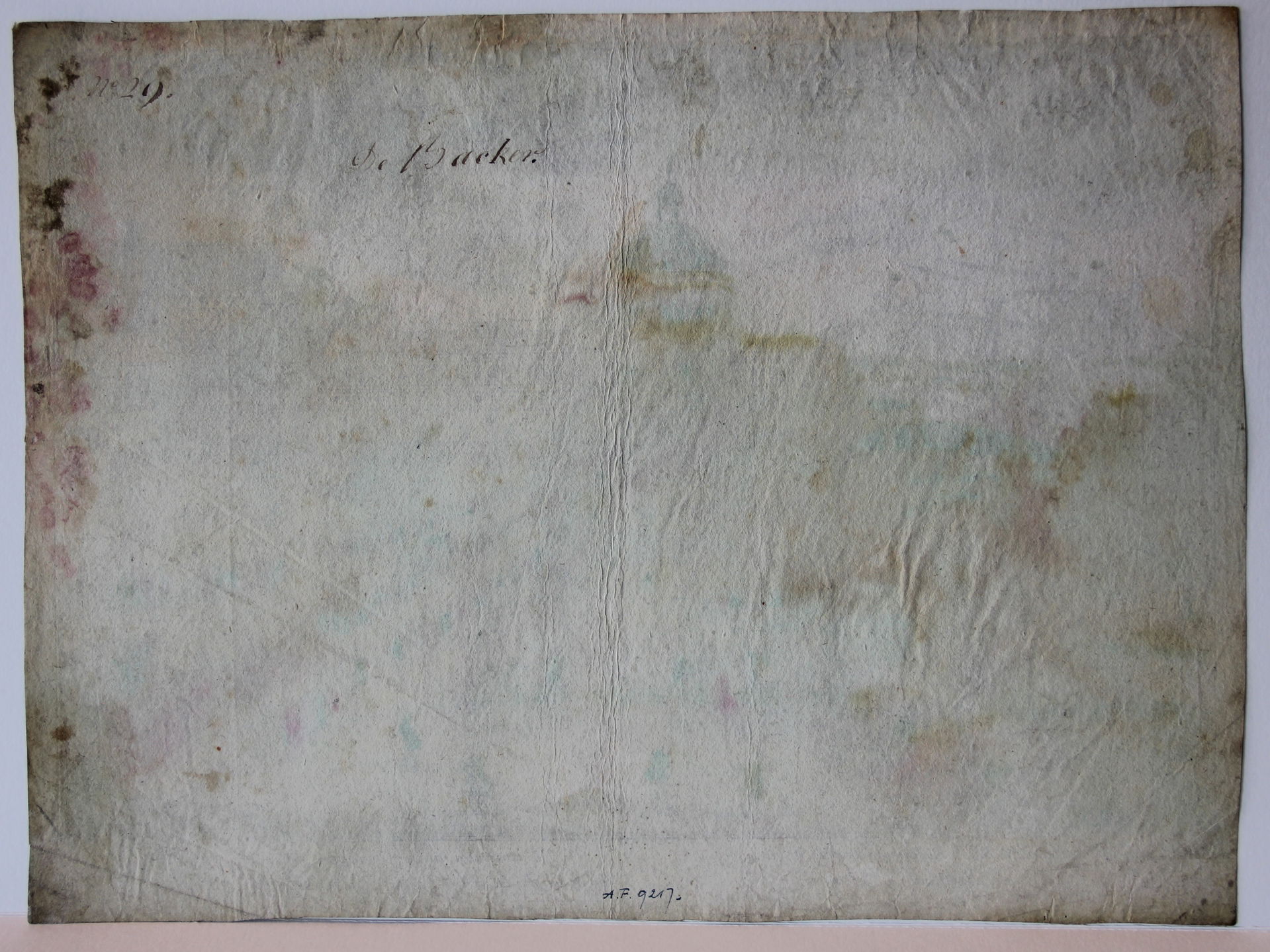 Title: Opticaprent met voorstelling van het paleis van de konin…