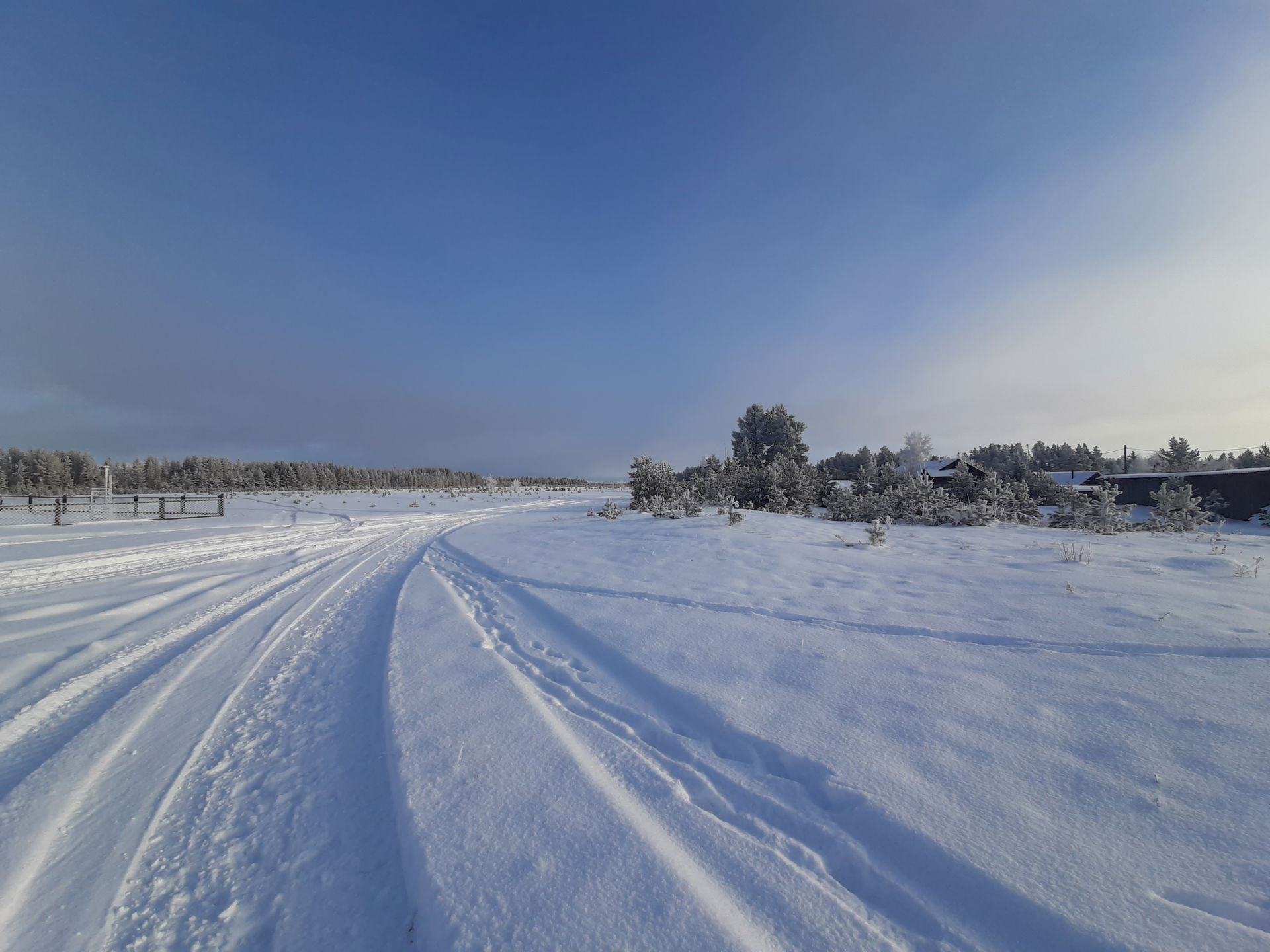 Winter road to Uchur Airport