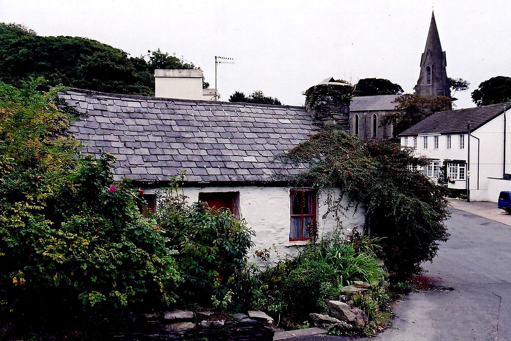 Onchan - Church Road - Molly Carrooin's cottage View is to the …