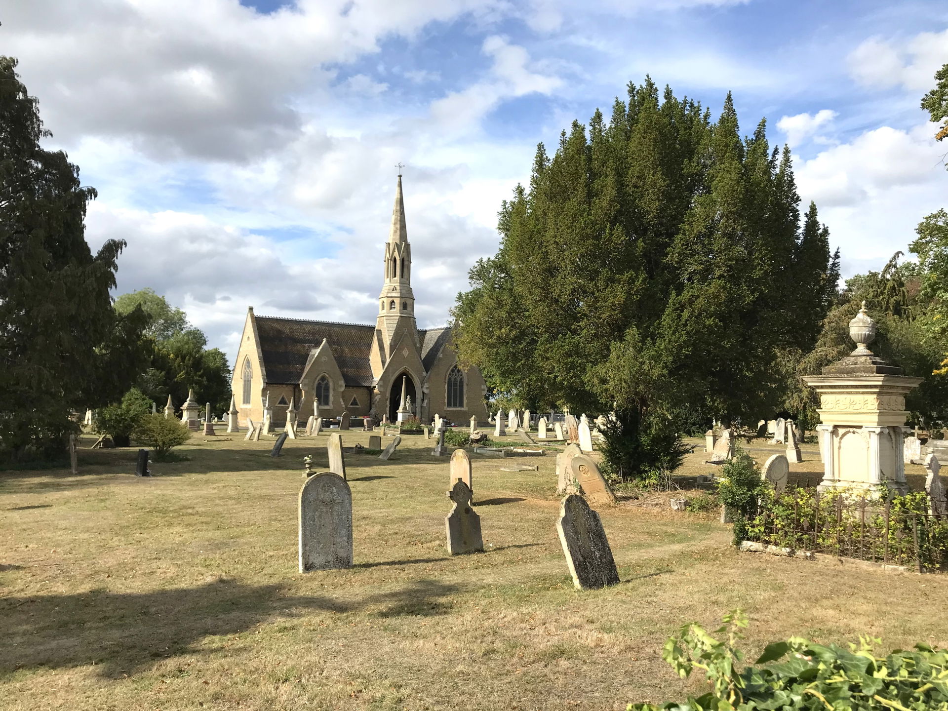 Cemetery on Wood Lane in Ramsey, Cambridgeshire