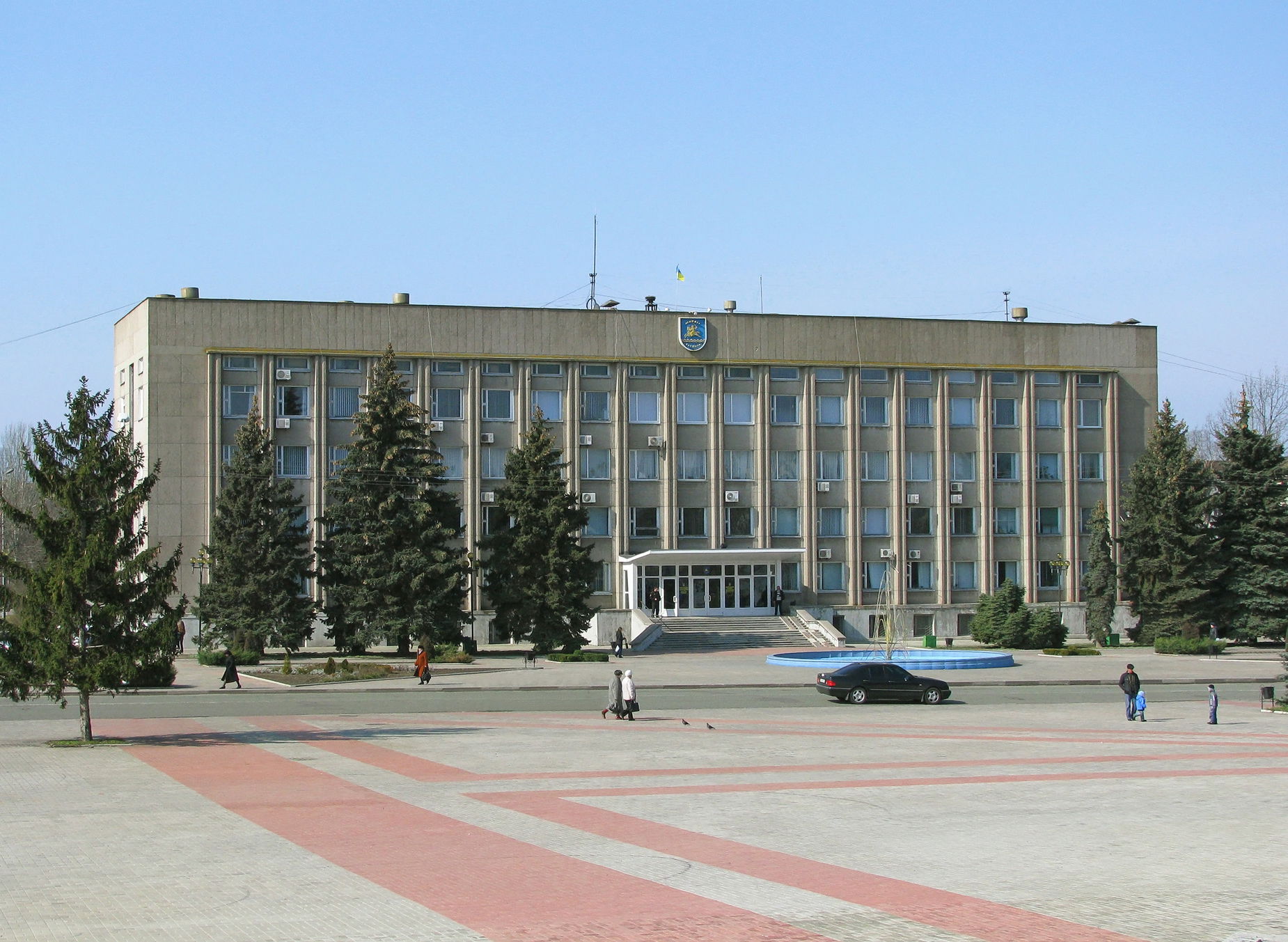 The building of the city administration of the city of Nikopol