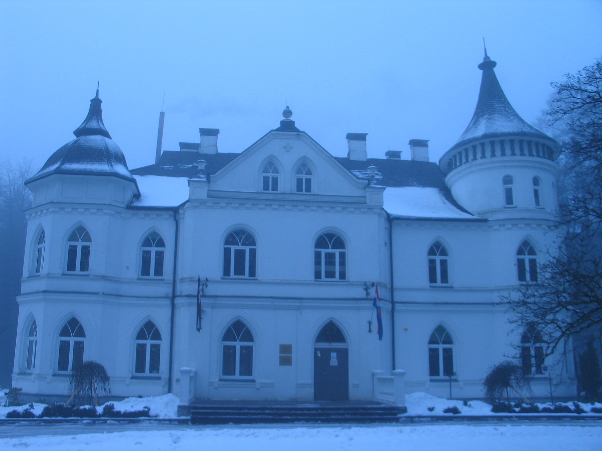 Baldone Manor in winter