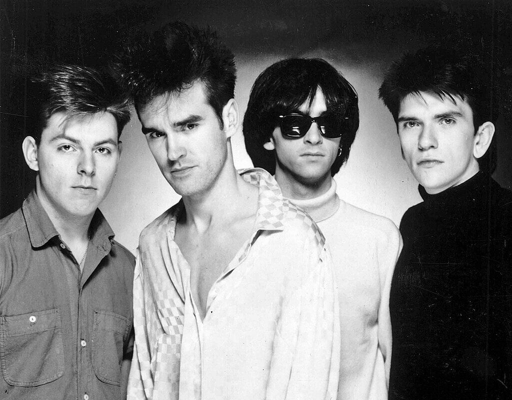 The Smiths in a promotional photograph for their debut album Th…