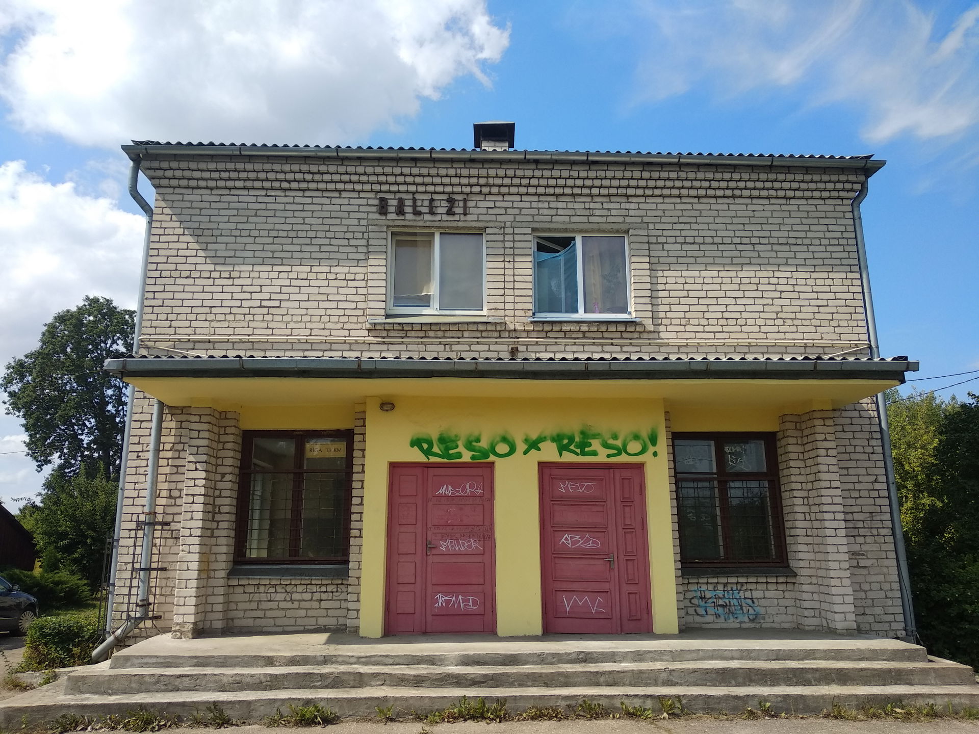 railway platform in Latvia