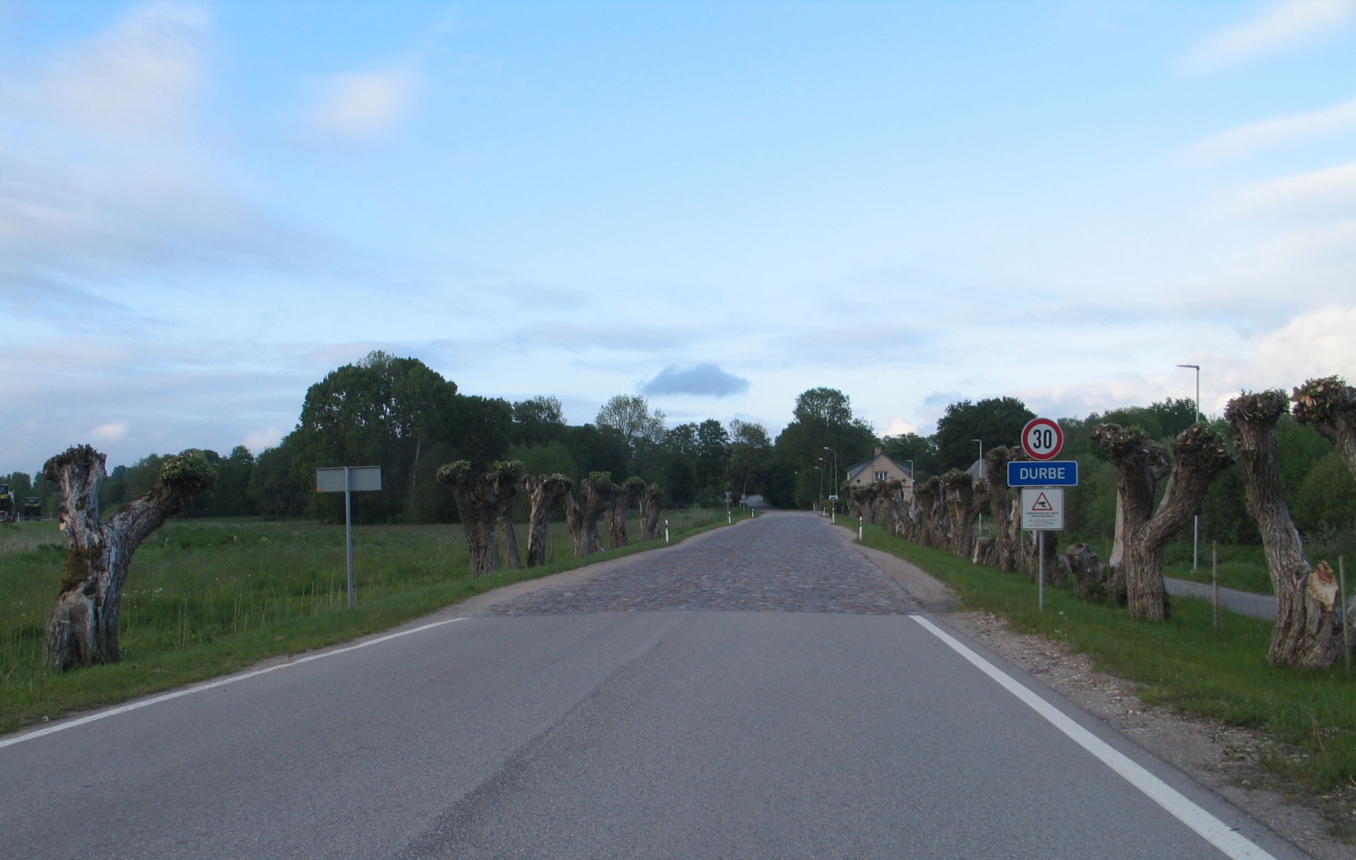 Entering Durbe from Liepaja side