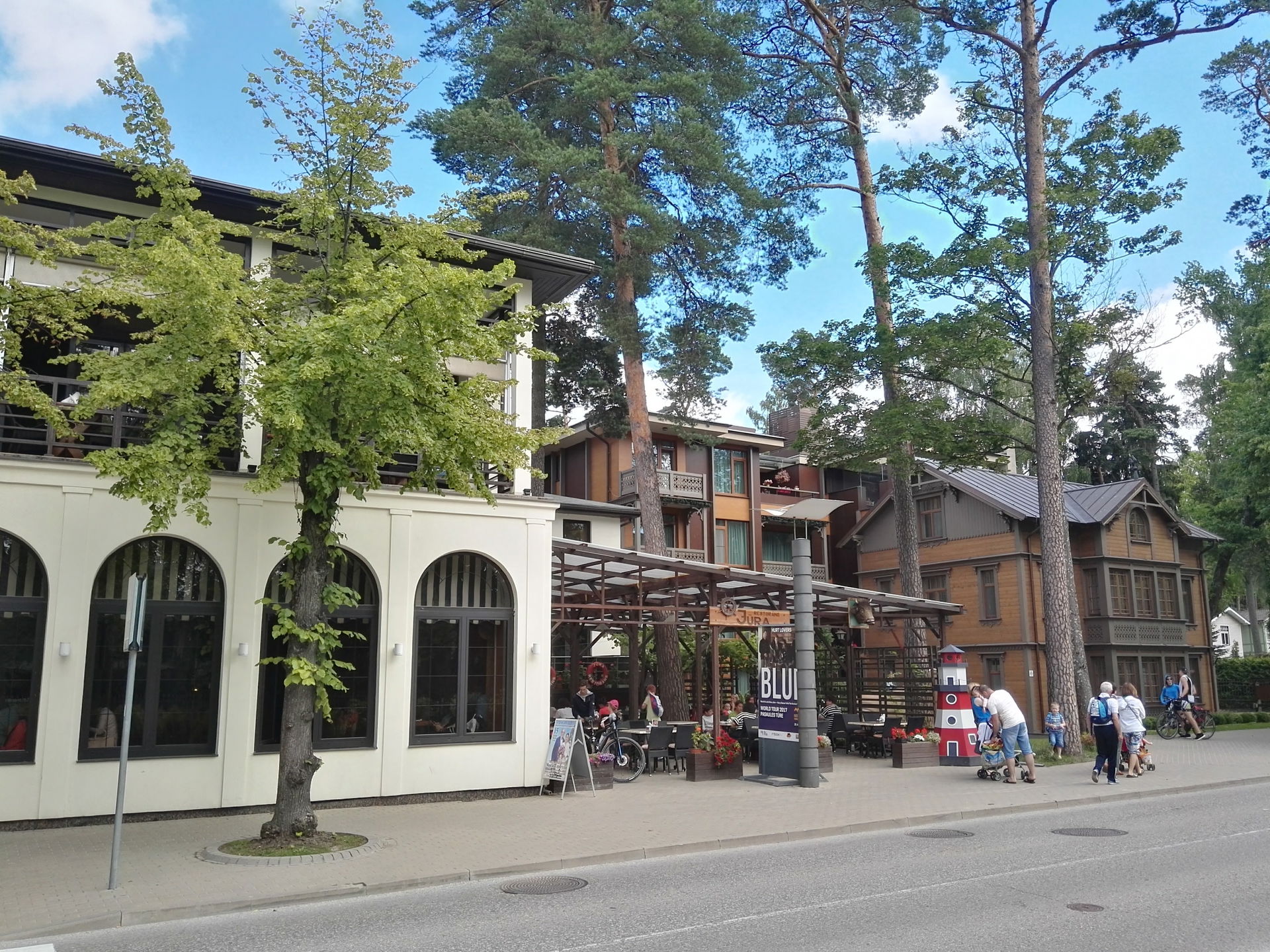 Buildings with people