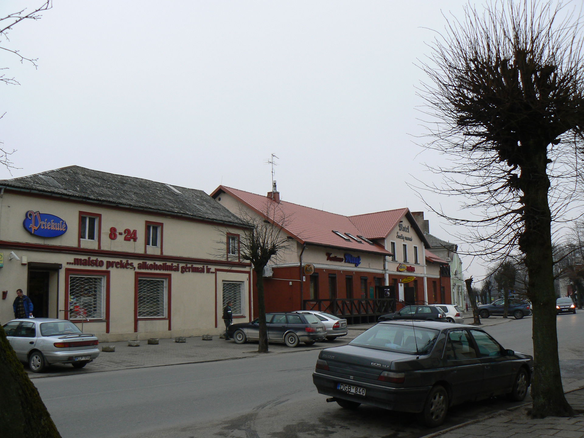 Priekulė. Main street toward Klaipėda.