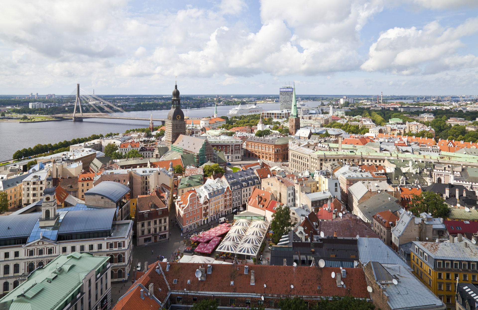 View of Riga from St. Peter's church, Latvia