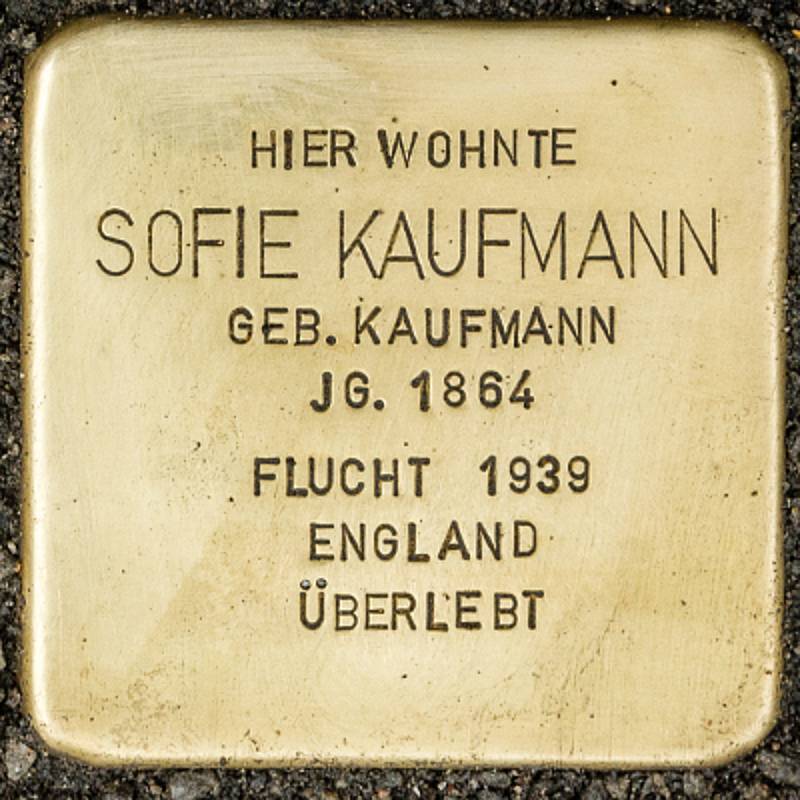 Stolperstein in Viernheim, Mannheimerstraße 1, Sofie Kaufmann