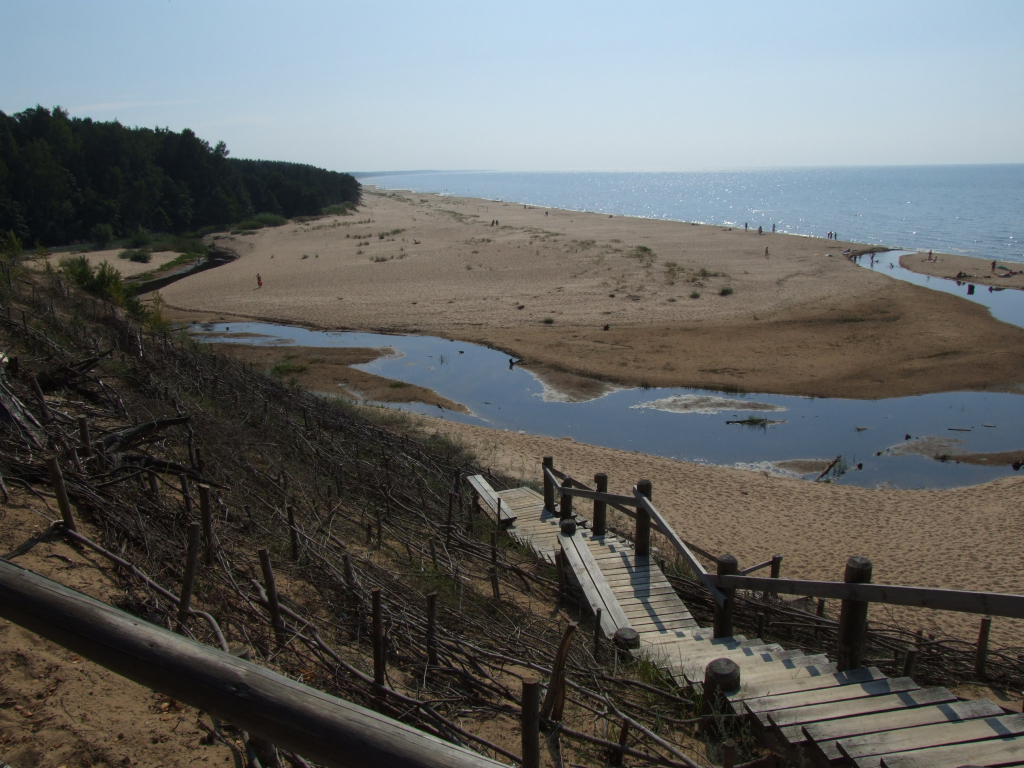 Delta of the river Incupe at saulkrasti, Latvia